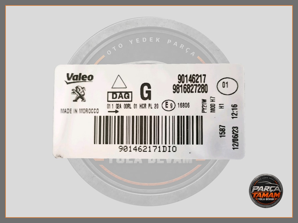 PEUGEOT RİFTER SOL ÖN FAR 9816827280 - 3