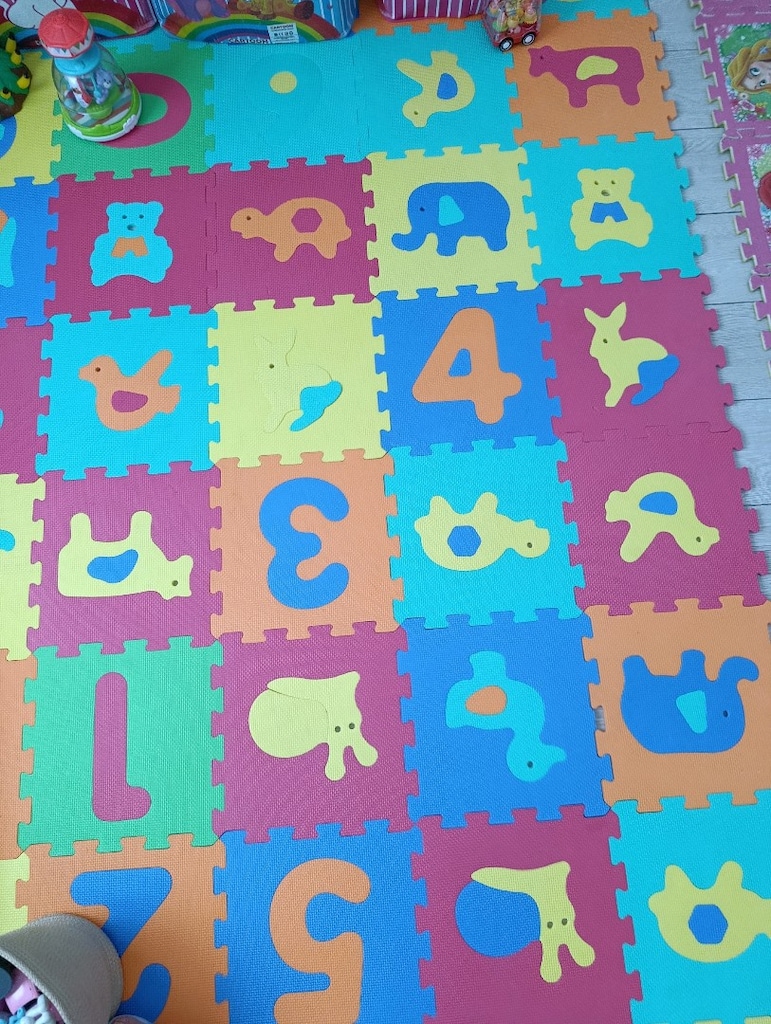 66 parça E BEBEK puzzle oyun matı - 7
