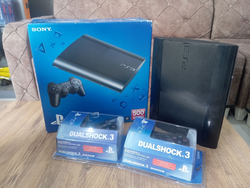 FULL SET PS3 SÜPERSLİM 500 GB 70 OYUN 2 SIFIR KOL 6 AY GARANTİ - 3