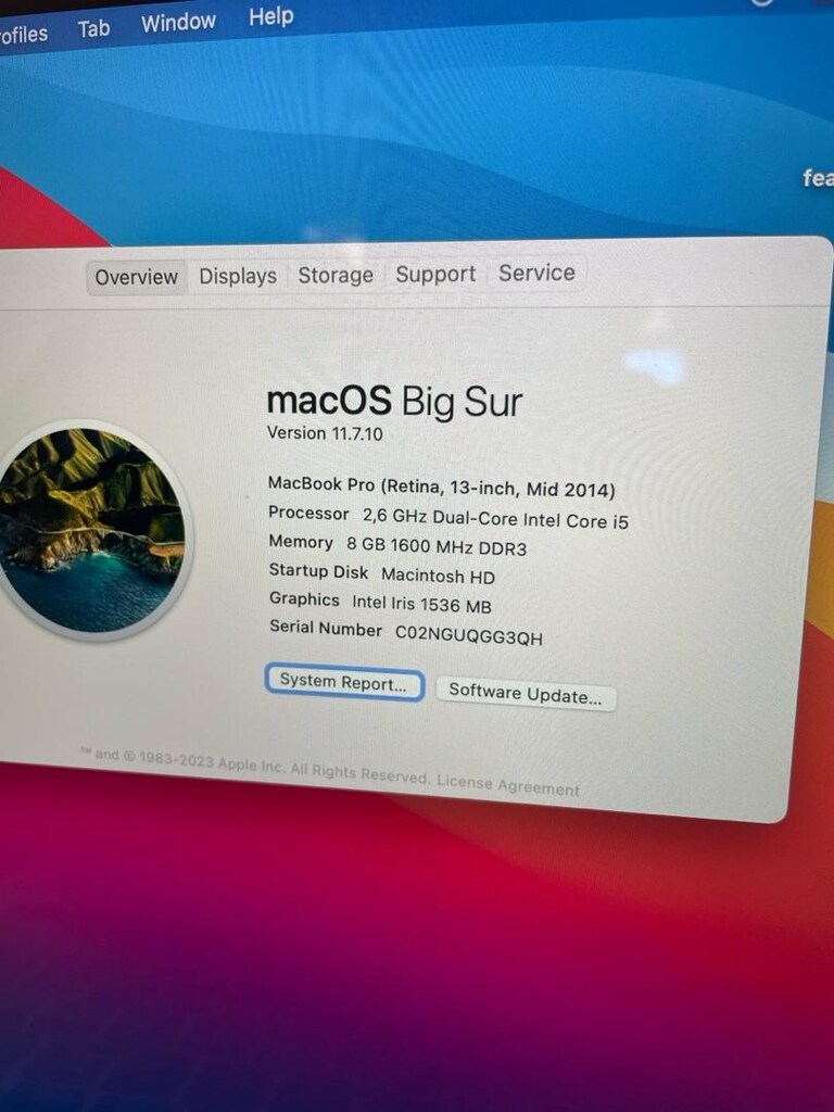 Appuley Macook Pro Retina 13,8 GB RAM 128 SSD - 2