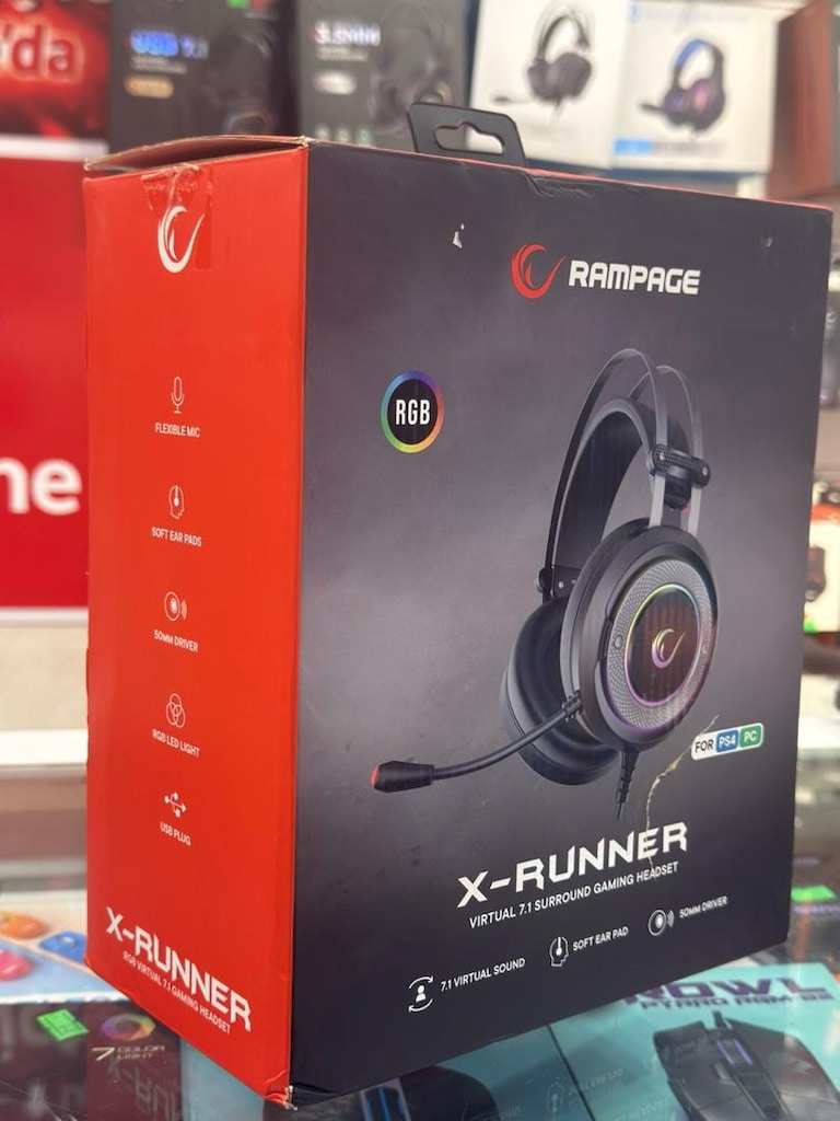 NİTRO BİLİŞİM’DEN RAMPAGE X-RUNNER VIRTUAL 7.1 SURROUND GAMING HEADS - 4