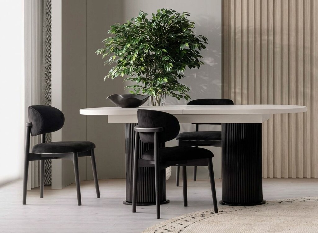 Sıfır , %100 MDF , Modern Bohem Açılan Masa - Aytaşı , Siyah - 3