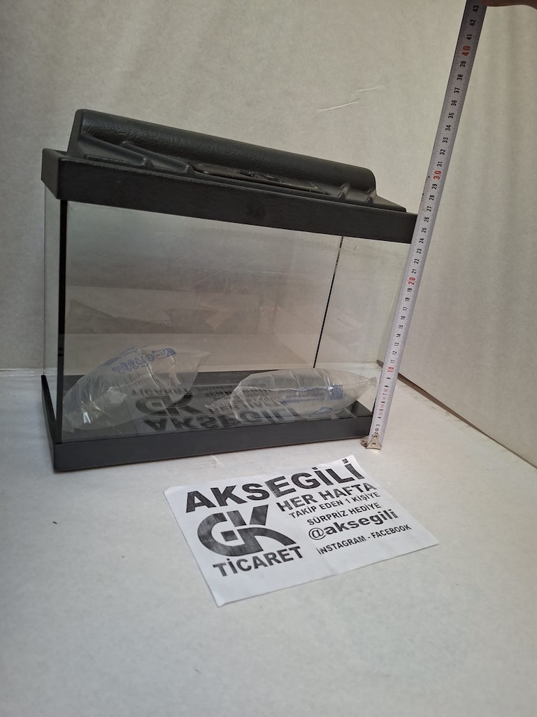 Akvaryum 37x26x18 Yavruluk Beta Japon Balık Akvaryumu İLN:134 - 3