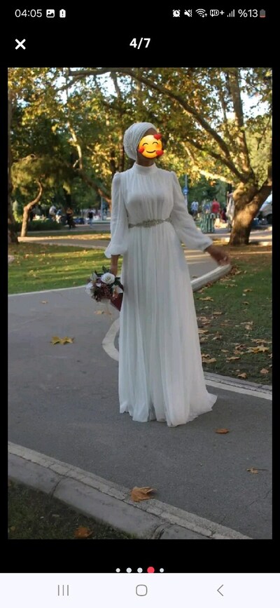 Nikah elbisesi hamile çekim