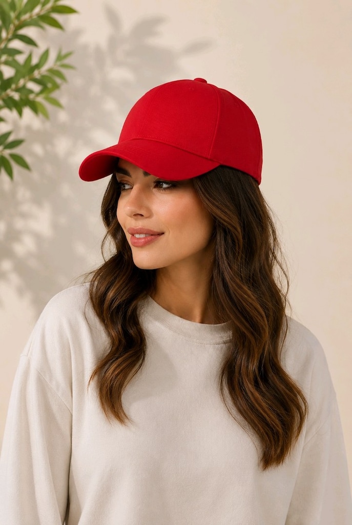 Unisex Ayarlanabilir Pamuk Gabardin Şapka - 5