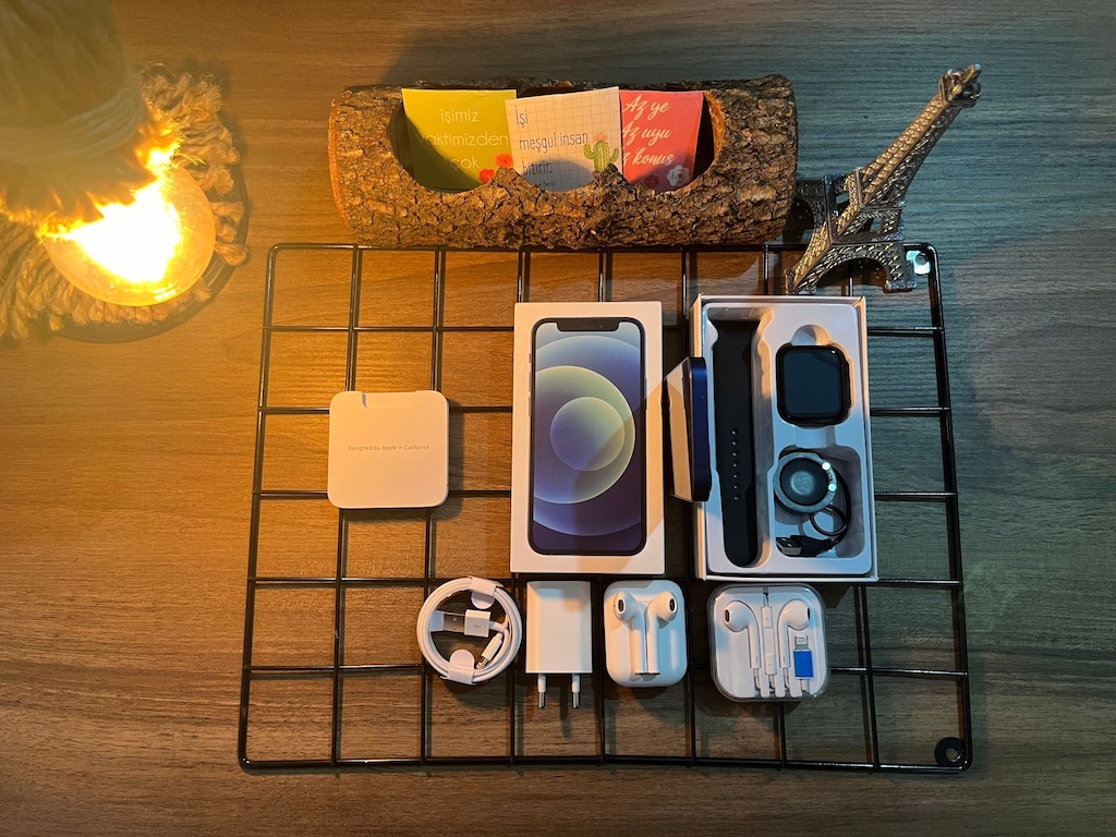 FULL AKSESUARLI İPHONE 12 BLUE - 5