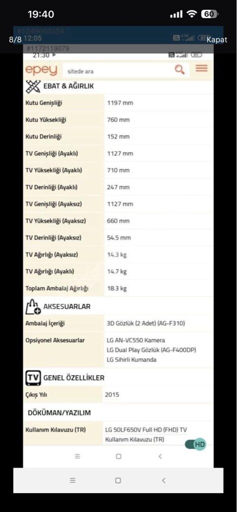 televizyon sağlam 2 nesil plazma A++ çok temiz - 11