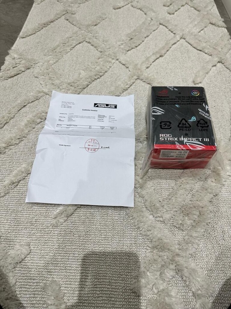 Sıfır açılmamış asus rog strix impact 3 oyuncu mouse - 3