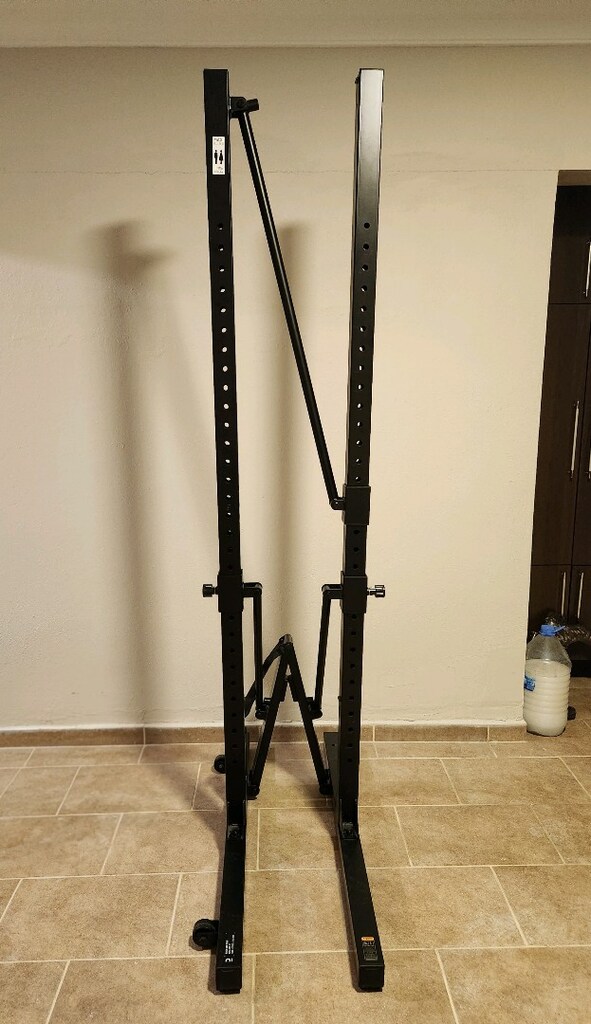 Decathlon katlanabilir squat rack + olimpik bar (bursa-nilüfer) - 8