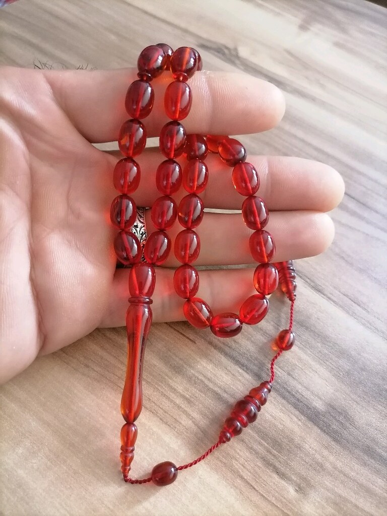 Ateş Kehribar Tesbih - 2