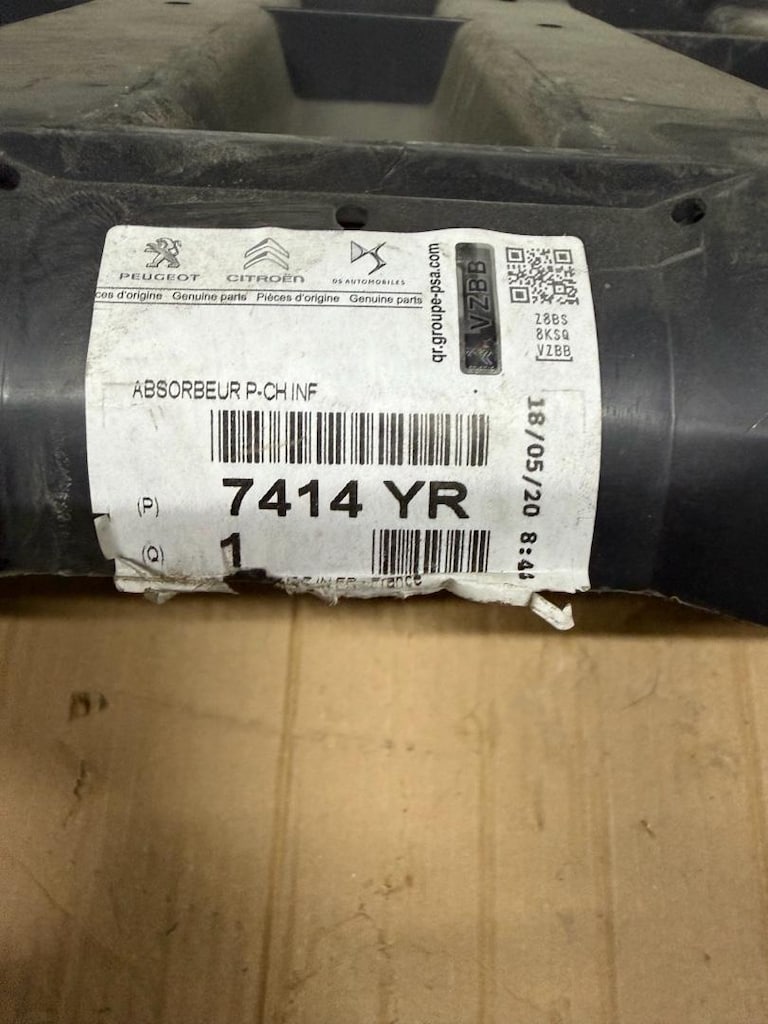 Peugeot Partner 2008-2014 Orjinal Ön Tampon alt muhafaza 7414YR orjina - 3