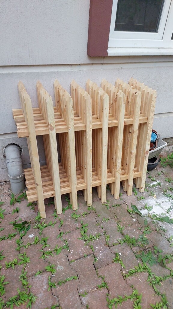 Ahşap bahçe sınır çiti - 6
