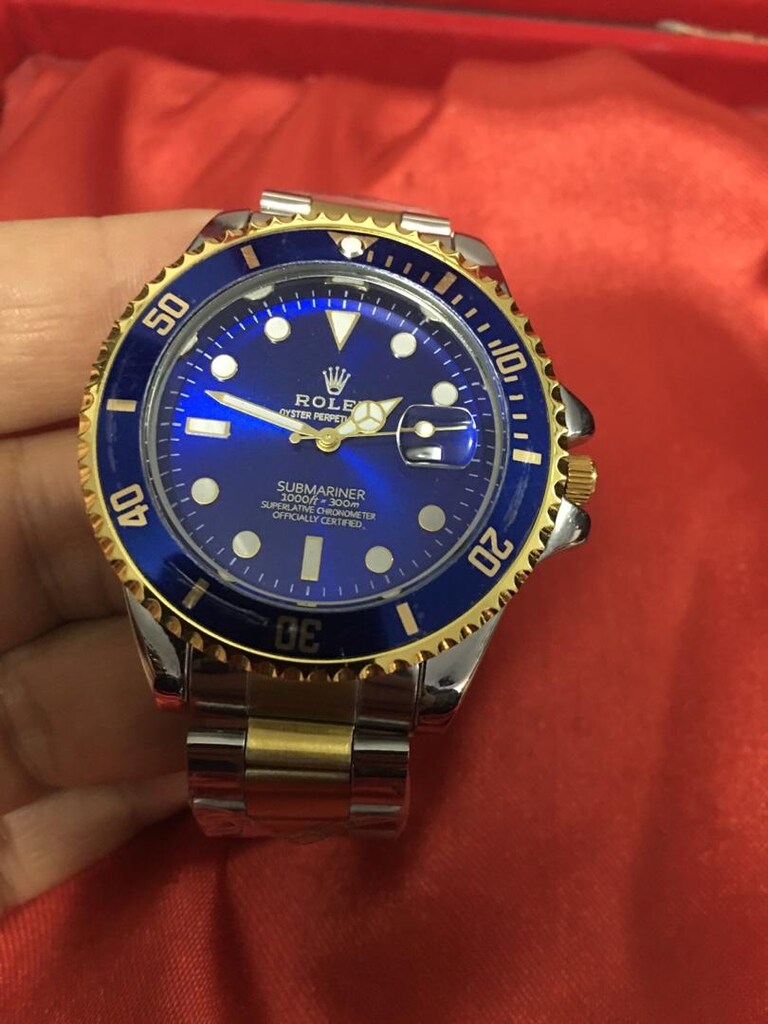 Rolex Submariner mavi kadranlı modern klasik Erkek kol Saati - 4