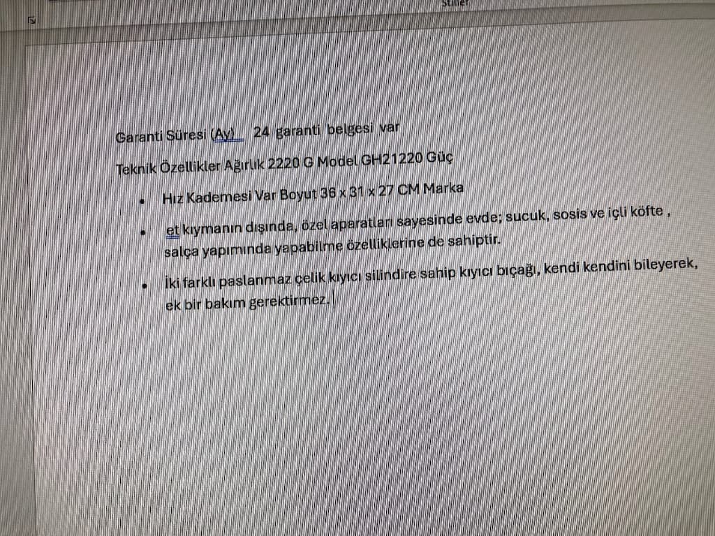 arnica marka kıyma makinesi 24 ay garantisi var - 3
