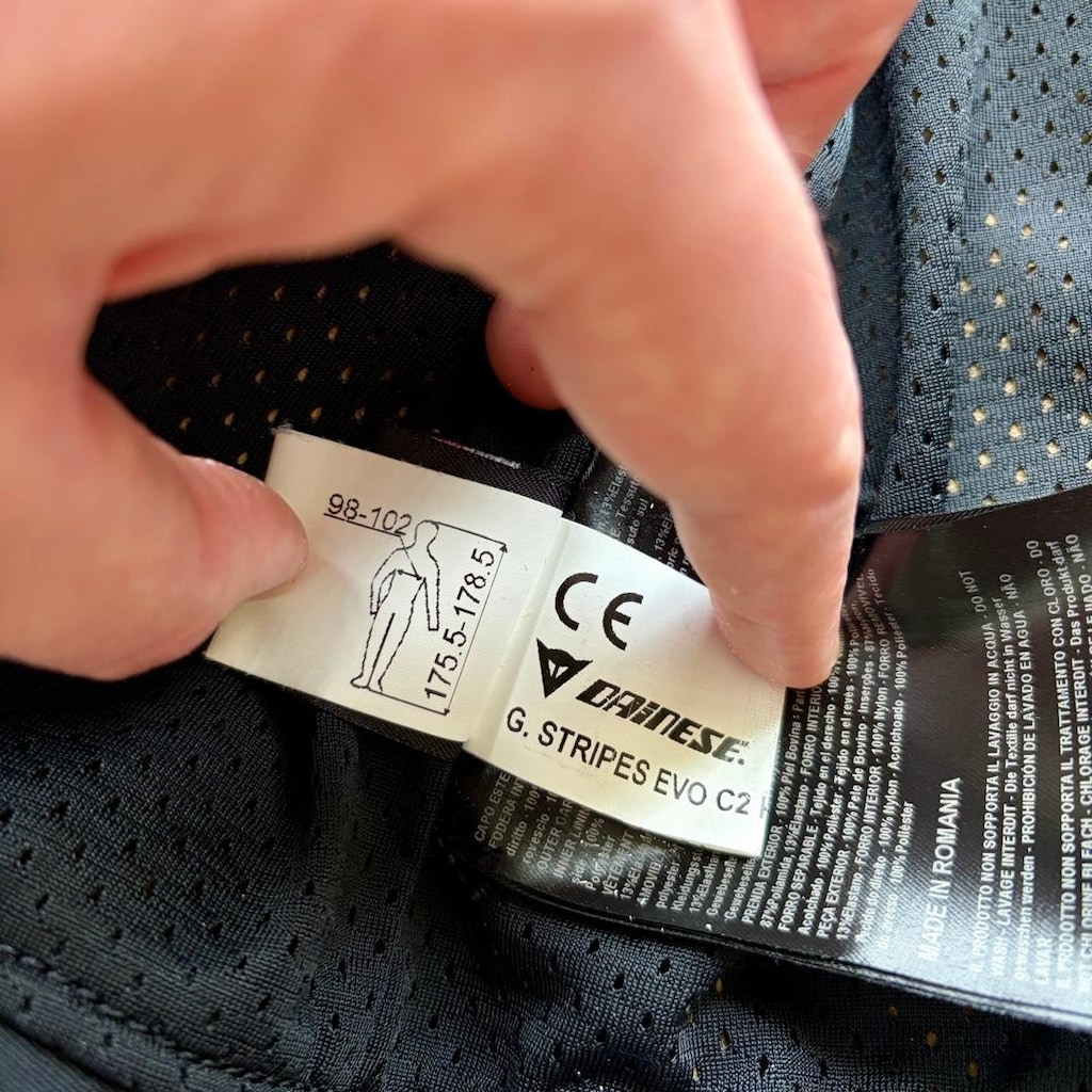 Dainese G. Stripes Evo C2 Deri Mont-50 Beden-Sıfır Kondisyon - 3