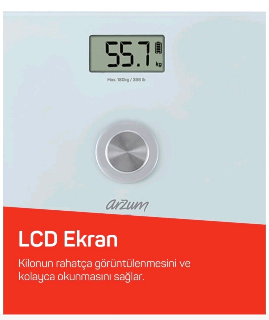 ARZUM COLORFIT PİLSİZ BASKÜL TARTI - 6