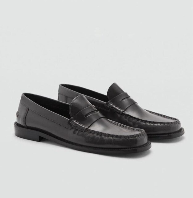 Mango Loafer Ayakkabı Sıfır Siyah