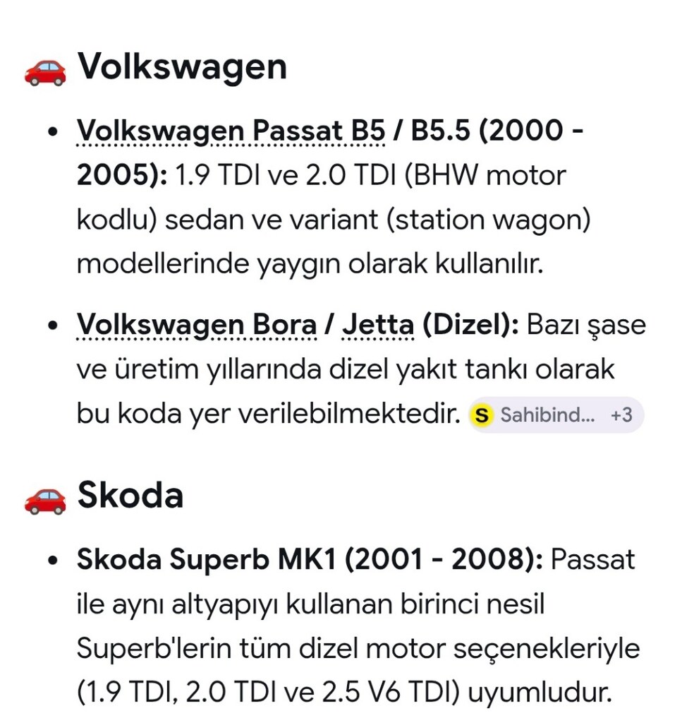 PASSAT B5-B5.5- SKODA SÜPER B YAKIT DEPOSU - 6