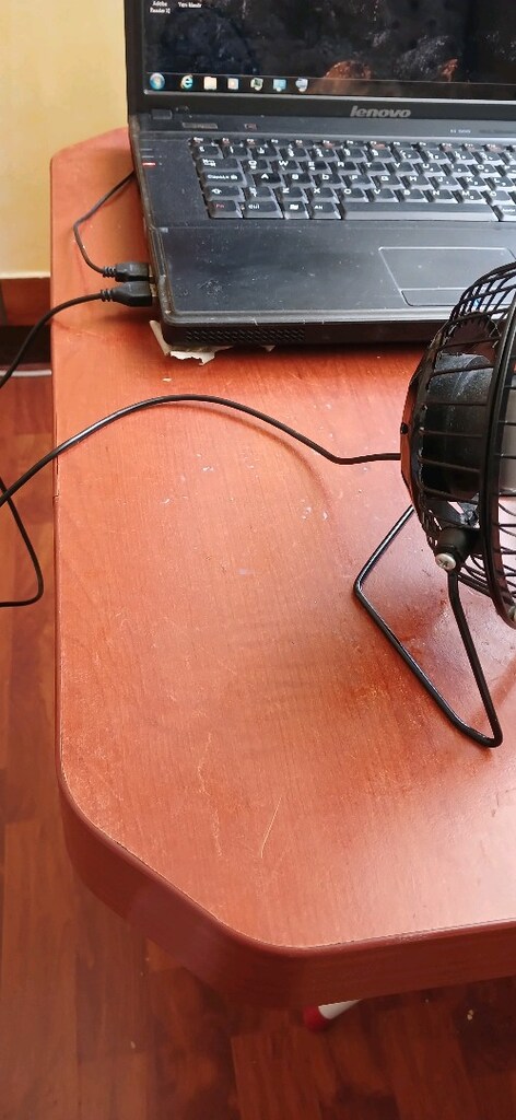 USB masaüstü mini vantilötör - 5