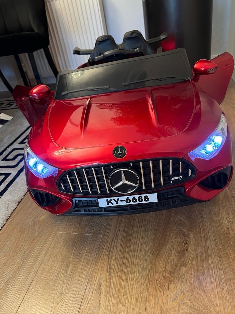 Mercedes Kırmızı Akülü Araba 12 volt - 4