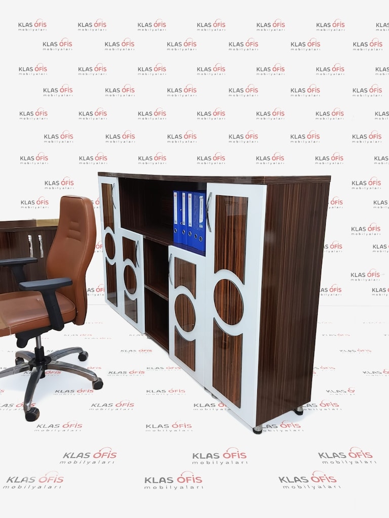KLAS OFİS ÜSKÜDAR 200x90 CEVİZ MAKAM TAKIMI SETİ İKİNCİ EL - 5