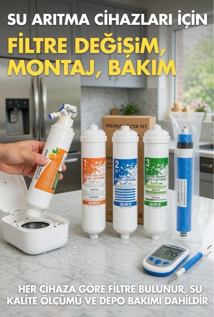 SU ARITMA CİHAZLARI FİLTRE DEĞİŞİMİ KAMPANYASI- MONTAJ DAHİL 1.700 TL. - 7