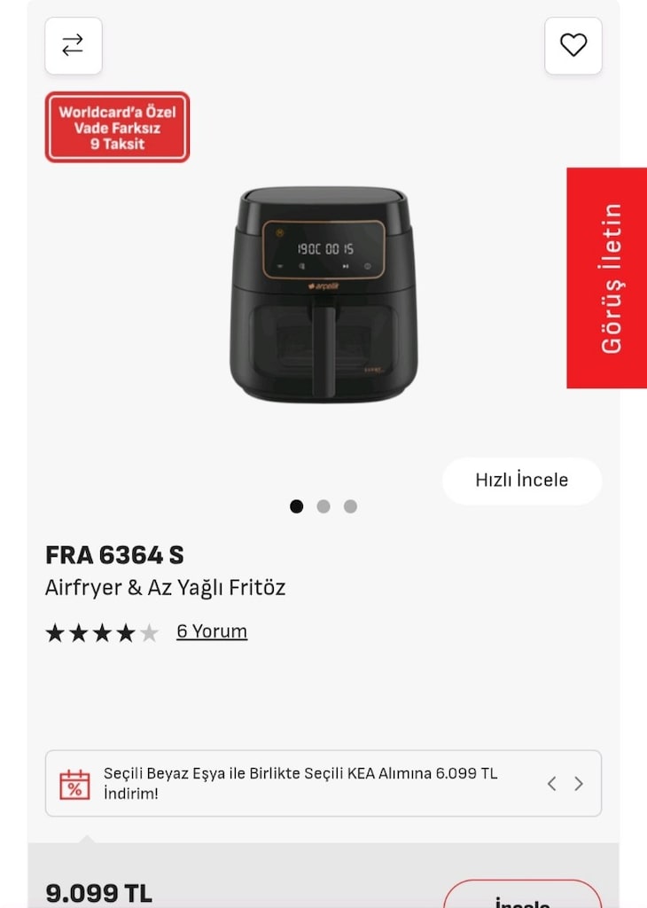 ARÇELİK AİRFREYR - 5
