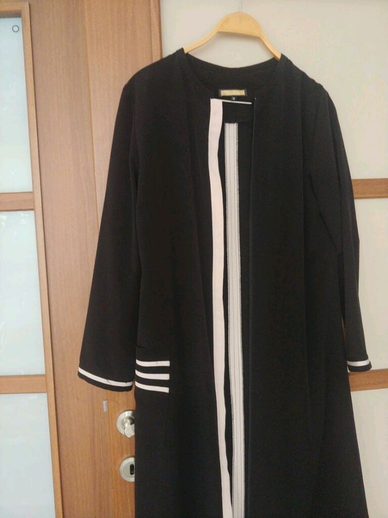 siyah ferace 135 cm boy 50 cm 2 kol arası - 5