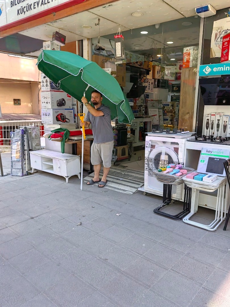 200CM PLAJ ŞEMSİYESİ GÖLGELİK TENTE KAMP KARAVAN PİKNİK MAGAZADAN SİFİ - 3
