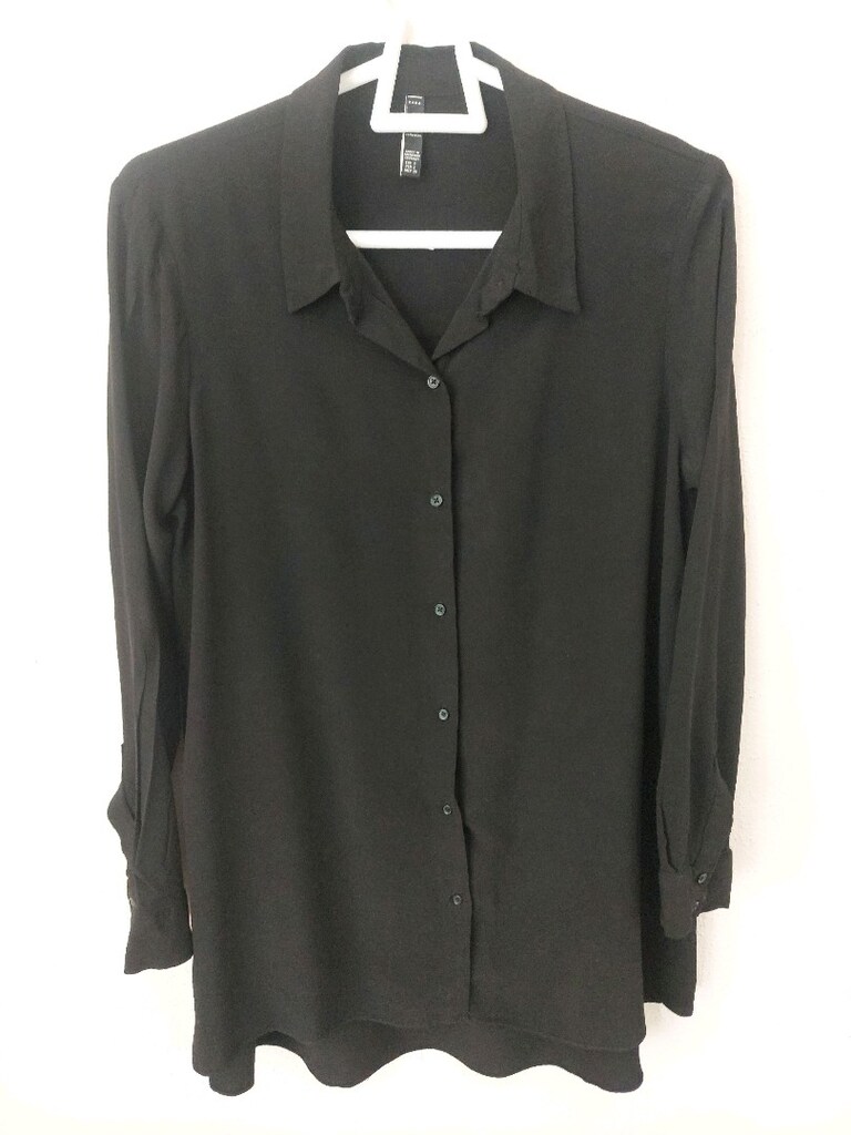 ZARA trf collection uzun gömlek bluz - 5