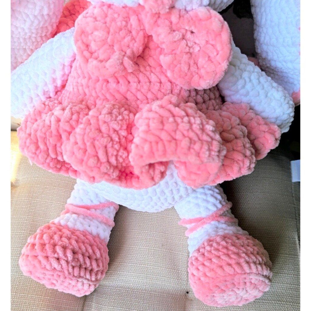 Amigurumi tavşan 50 cm oyun ve uyku arkadaşı - 7