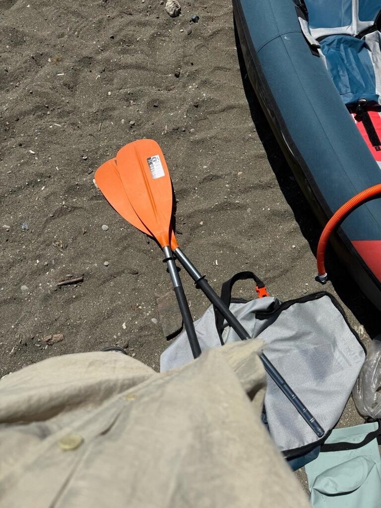 decathlon Kano + kürek+pompa+su geçirmez çanta/kilif - 4