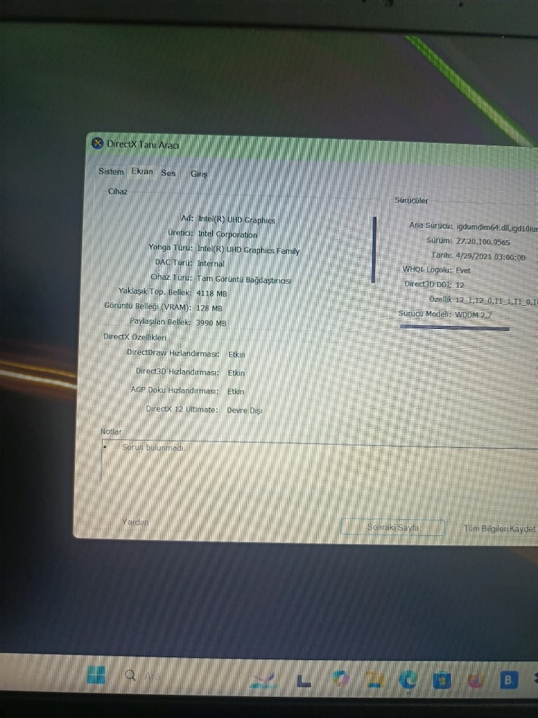Acer 10.nesil i3 işlemcili 8 GB DDR4 Ram Full HD 256 M2 SSD sıfır gibi - 3
