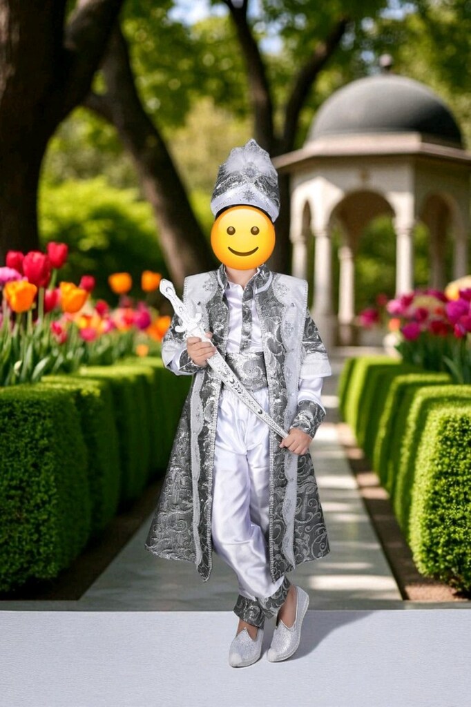 SIFIRDAN FARKSIZ 7 yaş uyumlu Şehzade Sünnet Kıyafeti PAZARLIKSIZZZZZZ