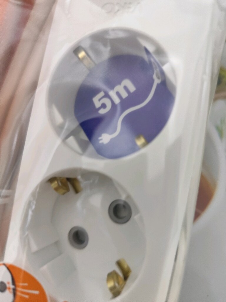 ELEKTRİK ÜÇLÜ PRİZ ACMA KAPAMA DÜĞMELİ 5 MT - 3