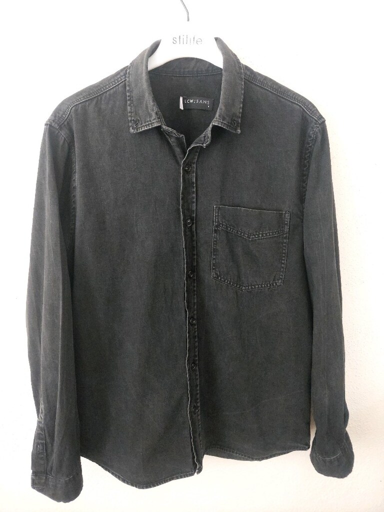 LCW Jeans erkek Siyah klasik kot Gömlek - 2