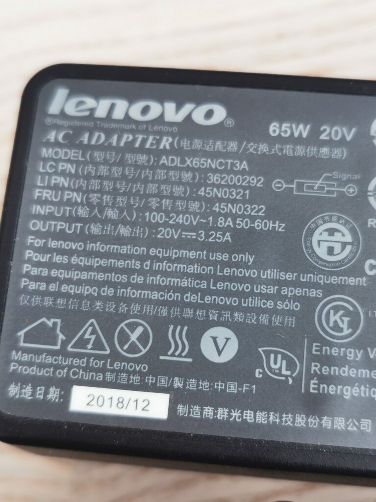 Lenovo 65W yeni nesil ince uç orjinal laptop adaptörü - 3