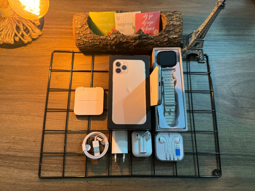FULL AKSESUARLI 256 GB İPHONE 11 PRO WHİTE - 7