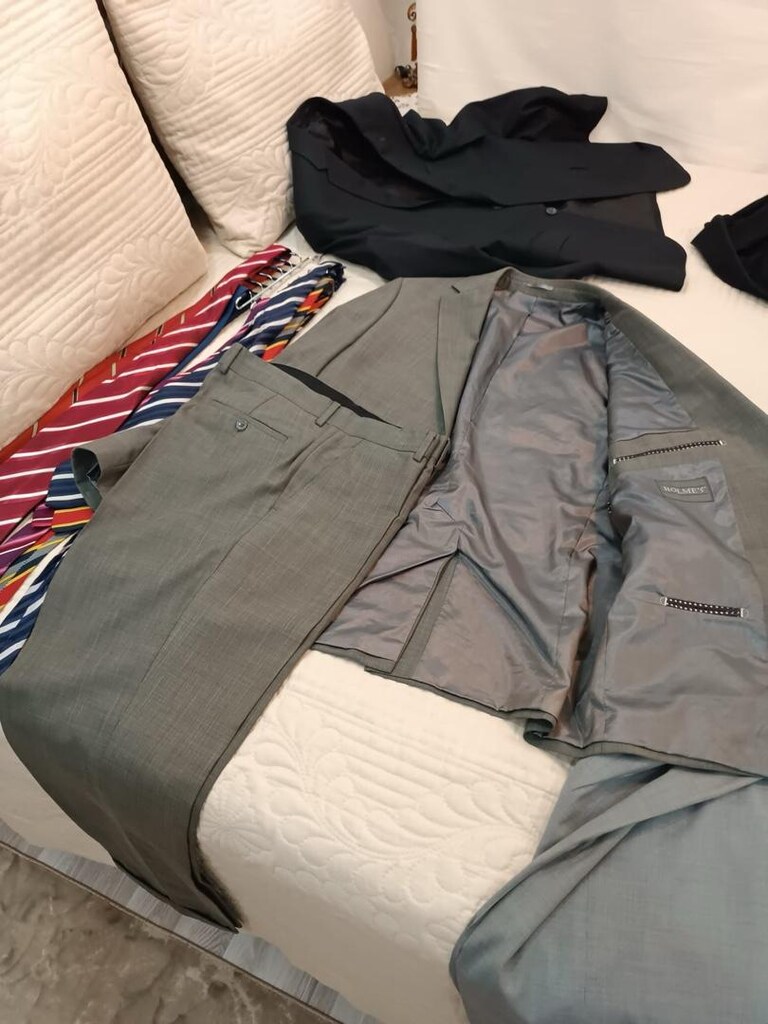 komple takım elbise pantolon gömlek kravat - 3
