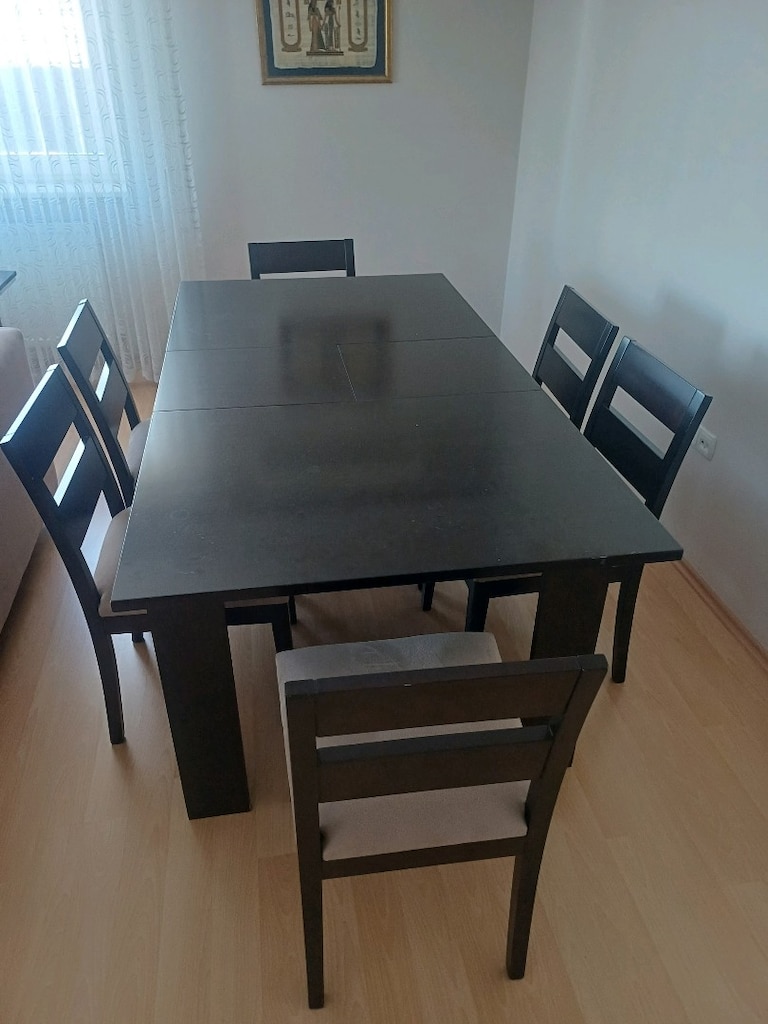 salon koltuk takımı, yemek masası, 8 sandalye ve orta sehpa - 7