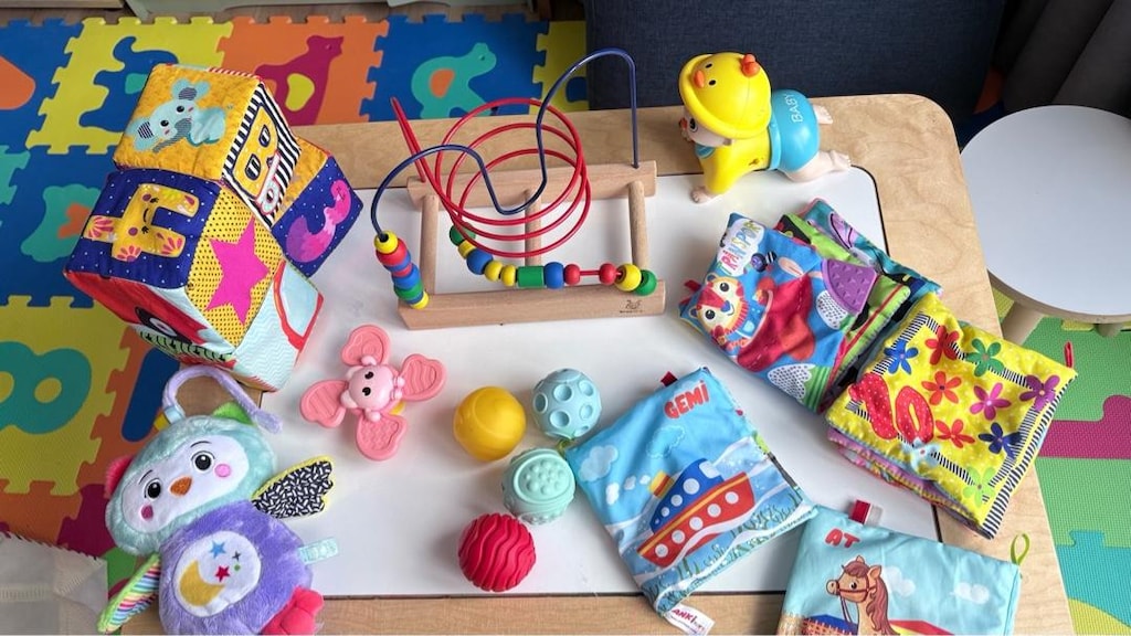 Toplu Bebek Oyuncak Seti – Bez Kitap, Aktivite Küpü ve Boncuk Labirent - 2