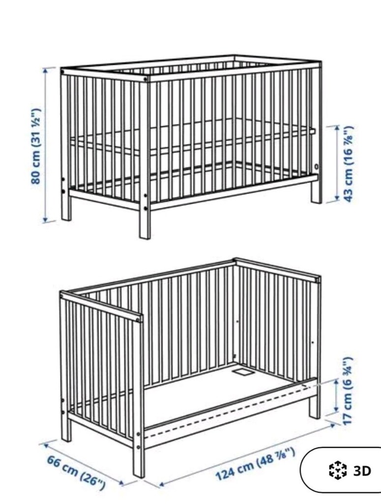IKEA GULLIVER Bebek Karyolası - 2