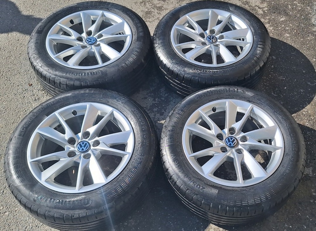 205 55 16 ORJİNAL JANT LASTİK TAKIMI AUDİ CADDY GOLF JETTA PASSAT SEAT - 5