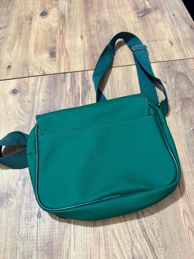 Lacoste Yeşil Omuz / Postacı Çantası Zümrüt Yeşil Önü kapaklı, - 10