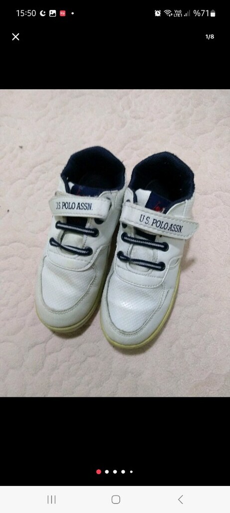 Converse çocuk ayakkabı. 20 numara. Sıfır ayarında. Us polo 29 numa - 11