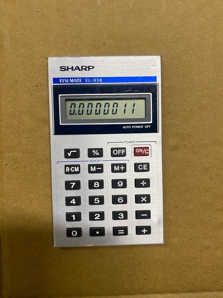 Vintage Sharp EL-838 ELSI Mate Japon Hesap Makinesi – Çalışır Durumda - 7