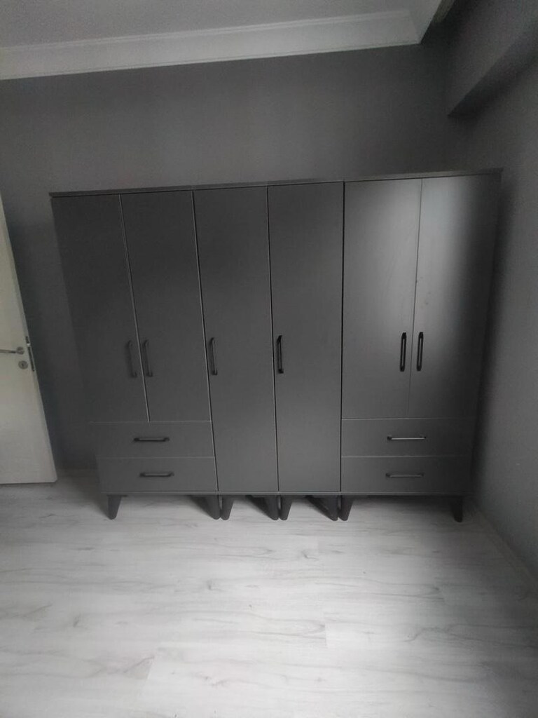6 kapılı kaliteli gardrop elbise dolabı - 3