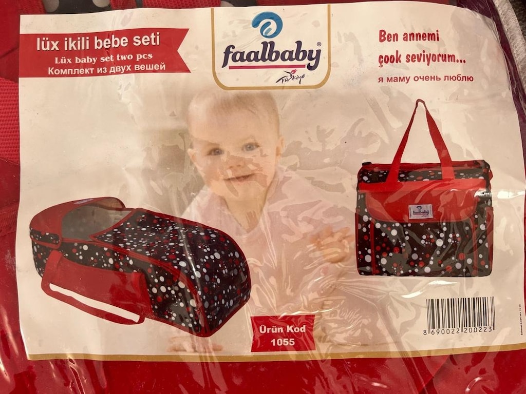 Faalbaby Lüks 2li Bebek Taşıma Seti, Portbebe ve Bebek Bakım Çantası - 3