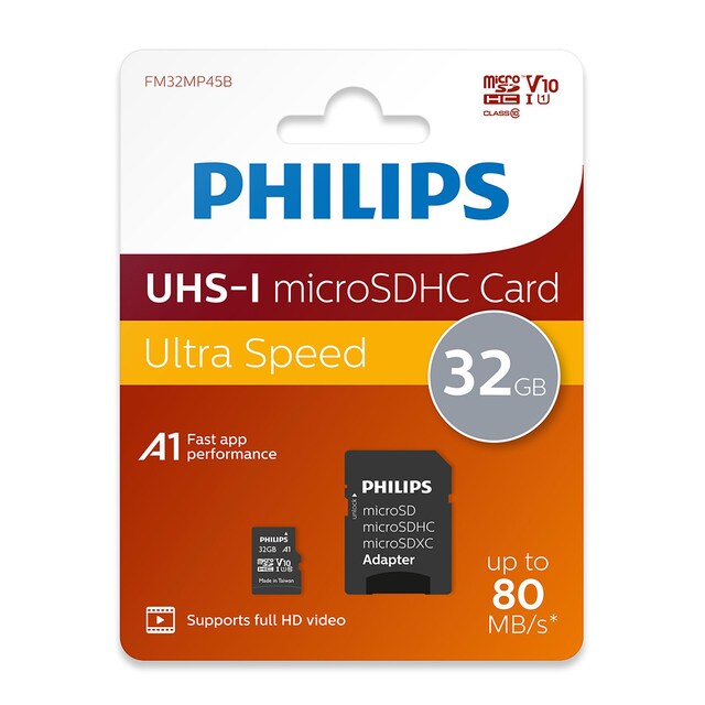 Philips 32gb Class10 Uhs-i U1 Adaptörlü Micro Sdhc Hafıza Kartı