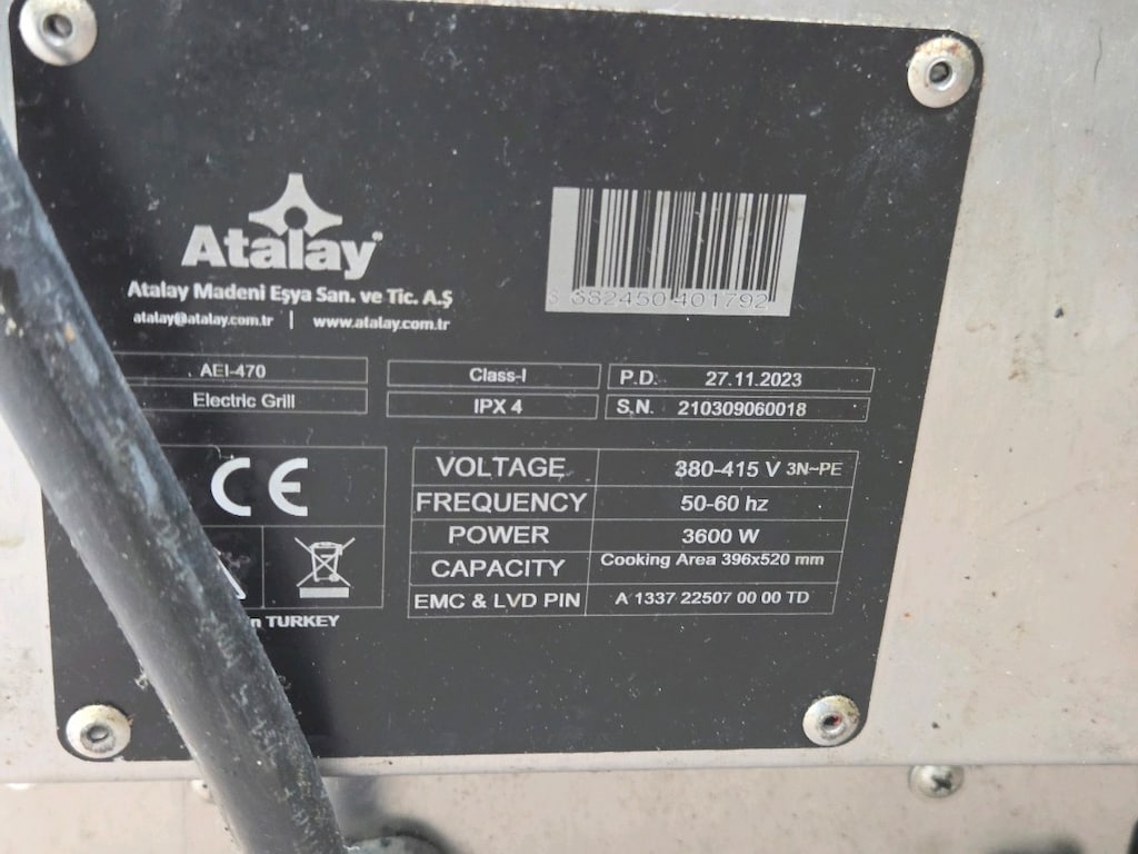 ATALAY Düz Pleyt Izgara Elektrikli Endüstriyel - 3